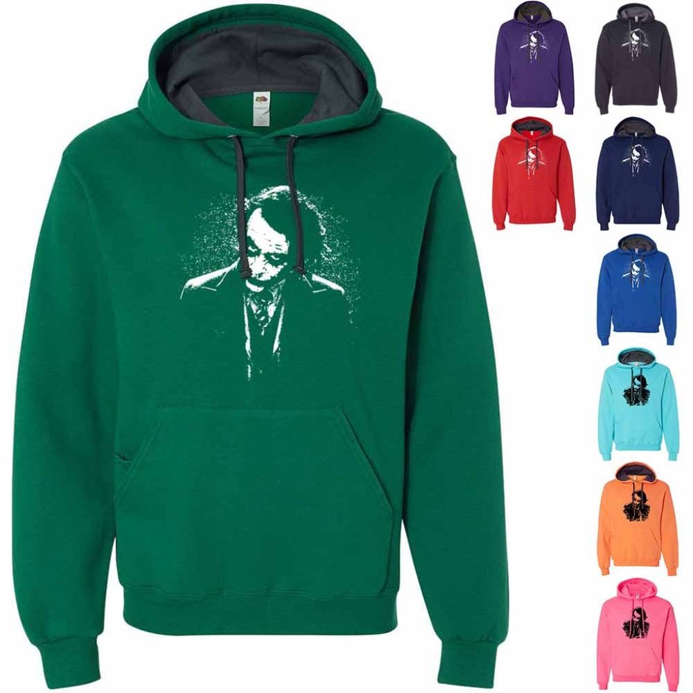 Heath Ledger The Joker Graphic Pullover Hoodies